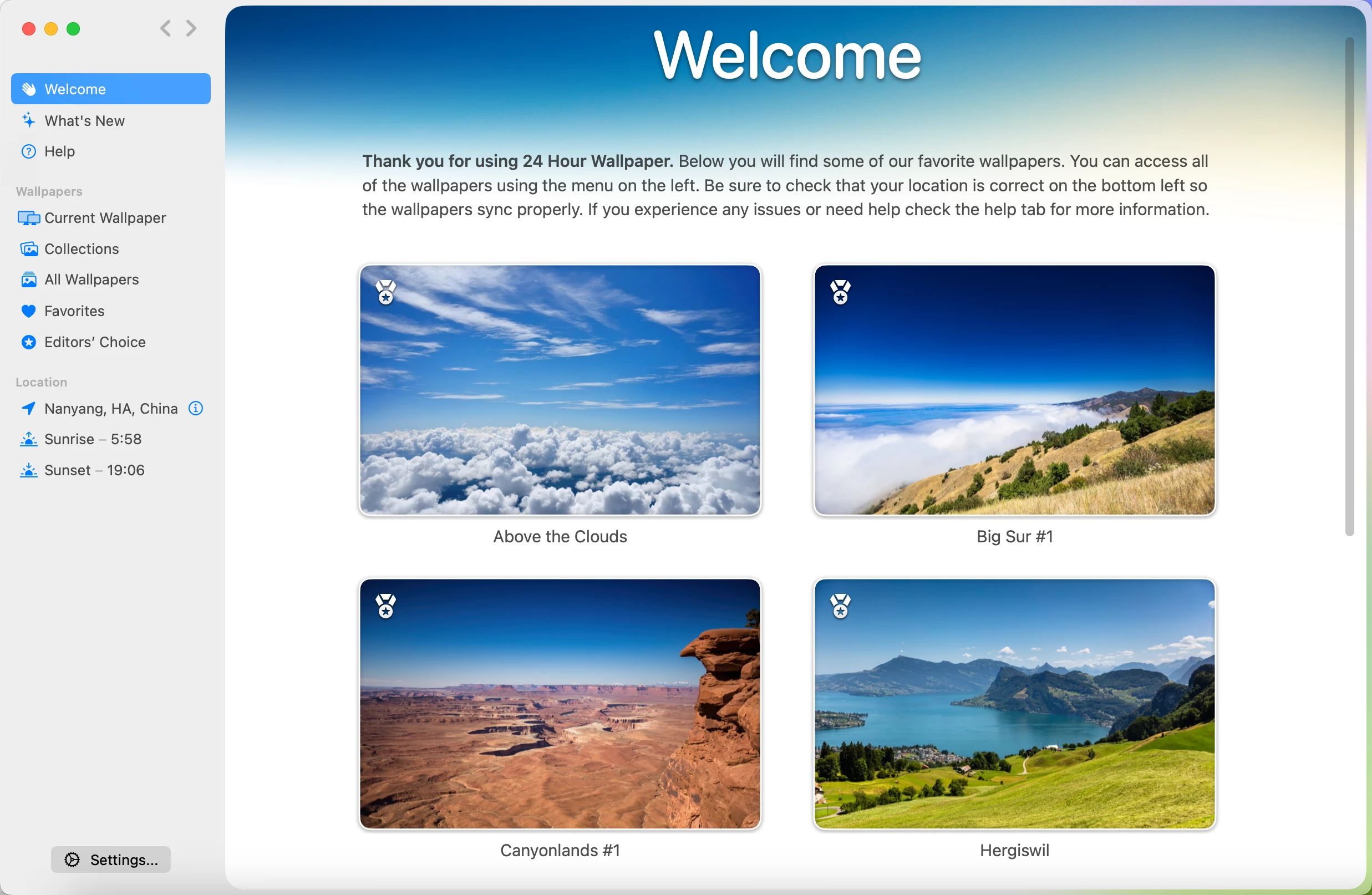 24 Hour Wallpaper 6.0.6 MAS 4K动态壁纸插图 Mac软件下载 24 Hour Wallpaper 6.0.6 MAS 4K动态壁纸插图 Mac软件下载
